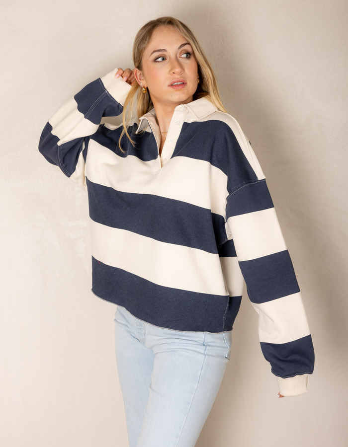 The Shirt Projects lange mouw polo ecru