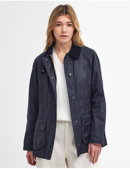 Barbour jas blauw
