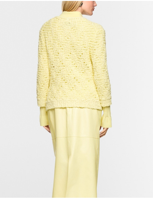 Chunky gebreide trui met V hals