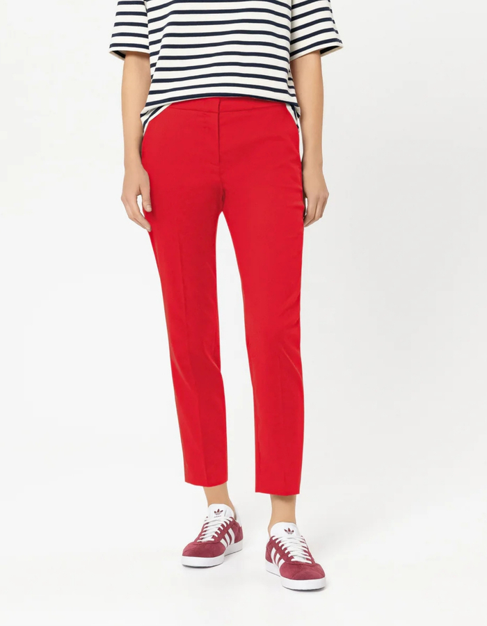 Slim tailored broek in gabardine