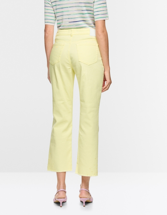 FORLI jeans met studs en franjes