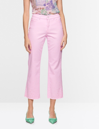 FORLI jeans met studs en franjes