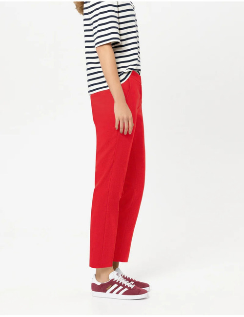 Slim tailored broek in gabardine