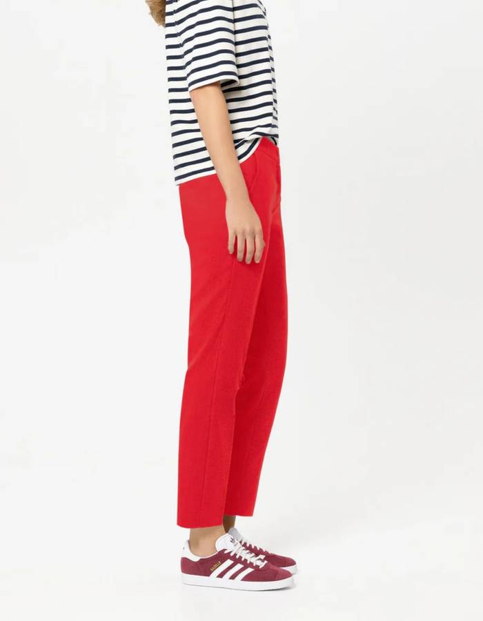 Slim tailored broek in gabardine