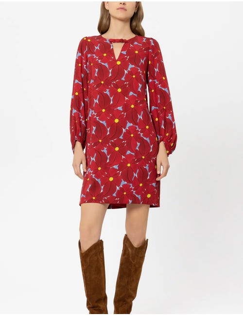 Mini jurk met bloemenprint