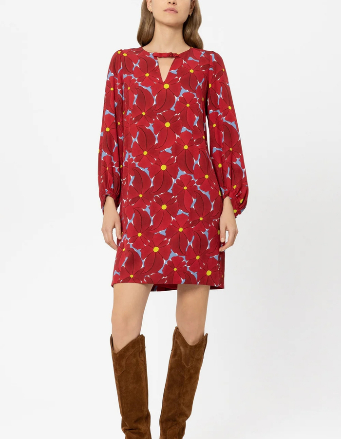 Mini jurk met bloemenprint