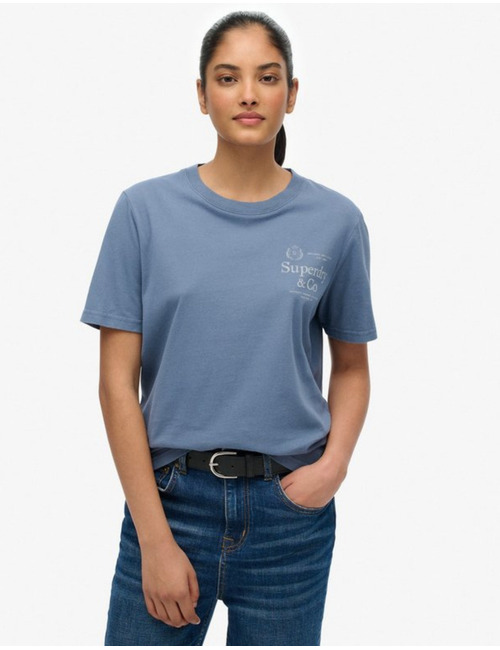 Luxe Casual relaxed T shirt met logo
