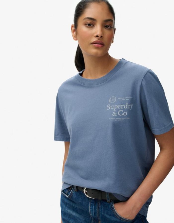 Luxe Casual relaxed T shirt met logo