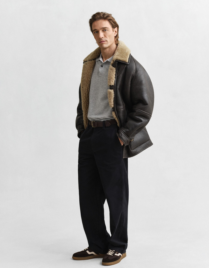 Regular Fit Shield piqué poloshirt