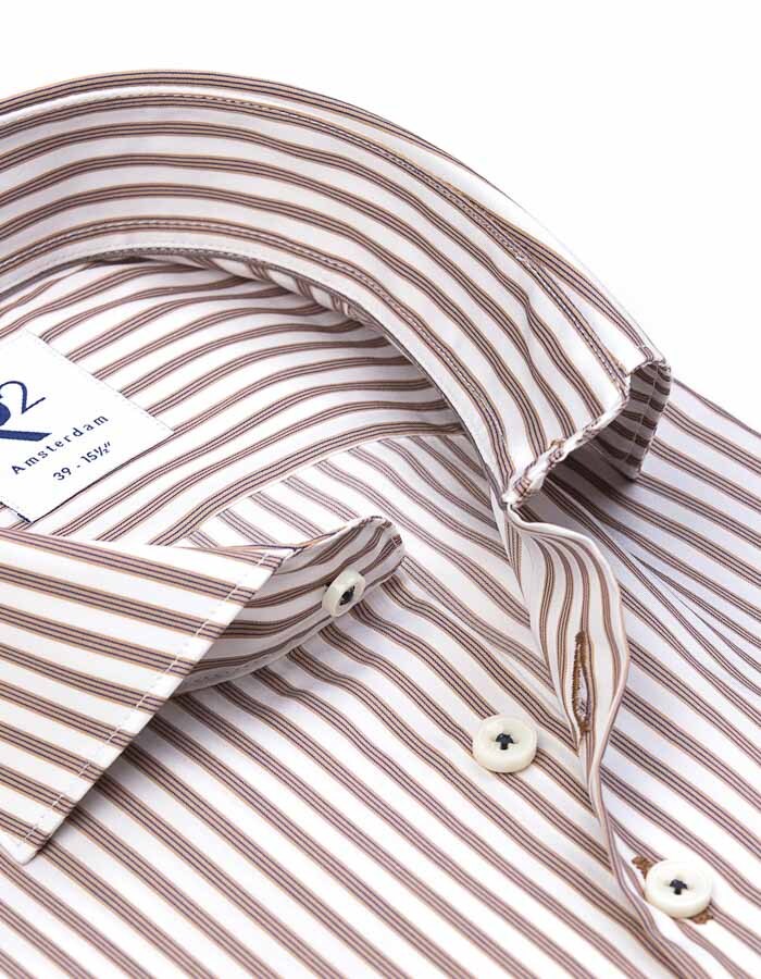 R2 modern fit hemd beige