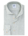 R2 modern fit hemd groen