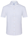 hemd korte mouwen stretch wit