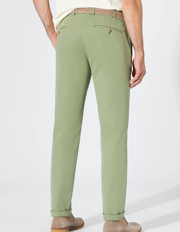 Tourist 2.0 Soft Cotton chino in groen