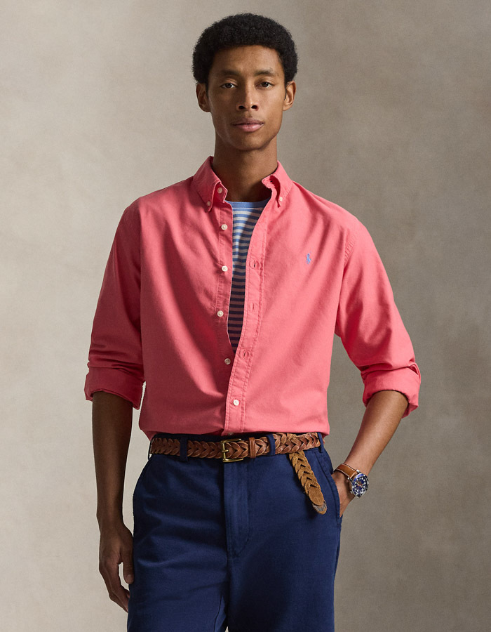 Custom Fit garment-dyed oxford hemd