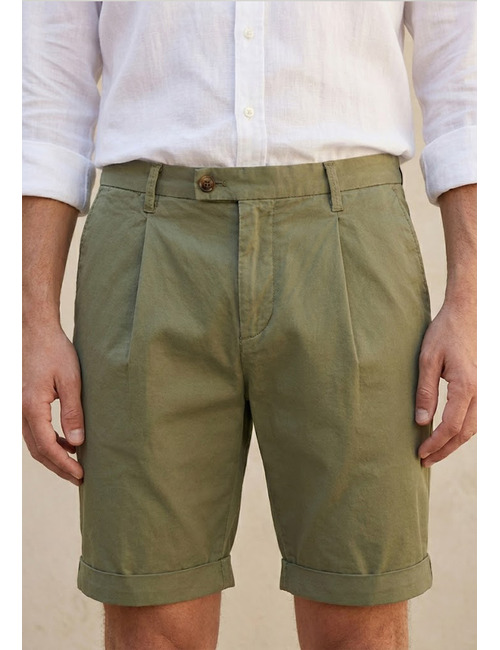 Bermuda modern fit in katoenstretch