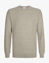 Profuomo pull met ronde hals beige