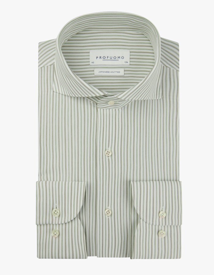 Profuomo slim fit hemd groen