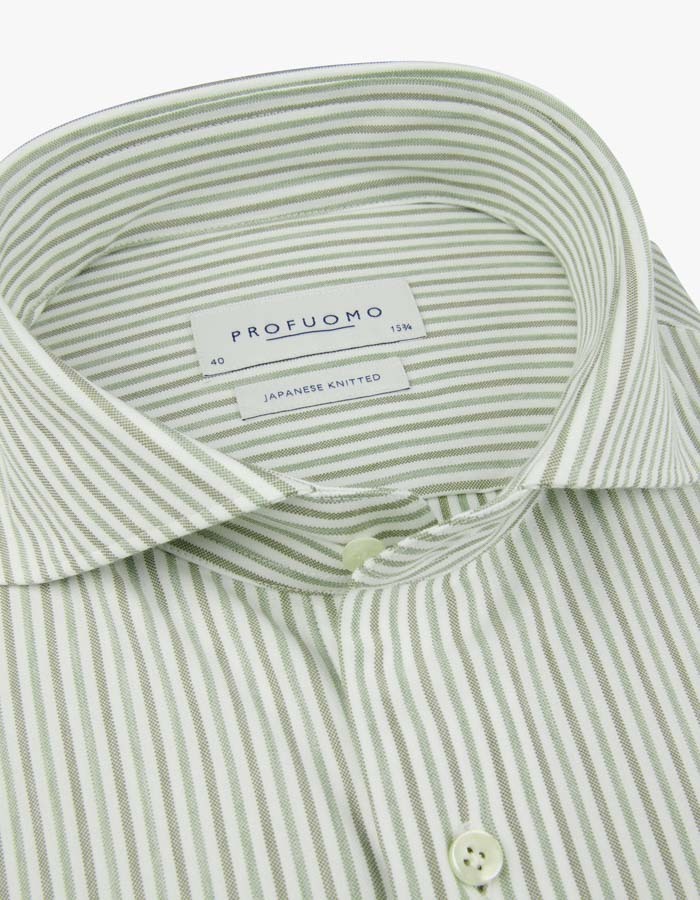 Profuomo slim fit hemd groen