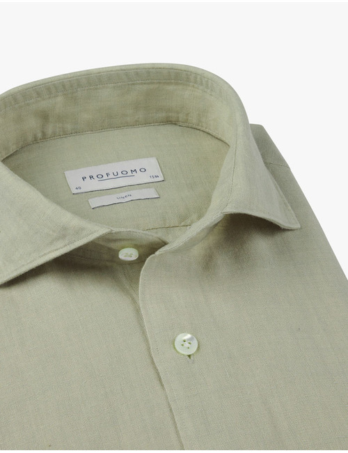 Profuomo slim fit hemd groen