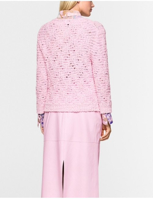 Chunky gebreide trui met V hals