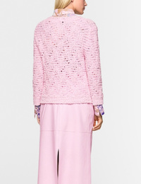 Chunky gebreide trui met V hals