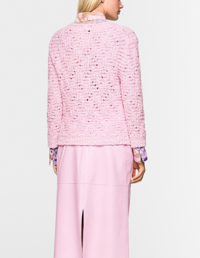 Chunky gebreide trui met V hals