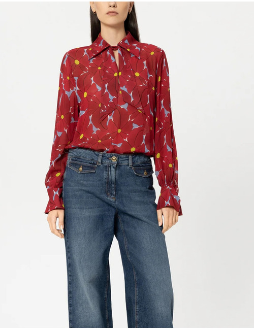 Bloes met exclusieve bloemenprint