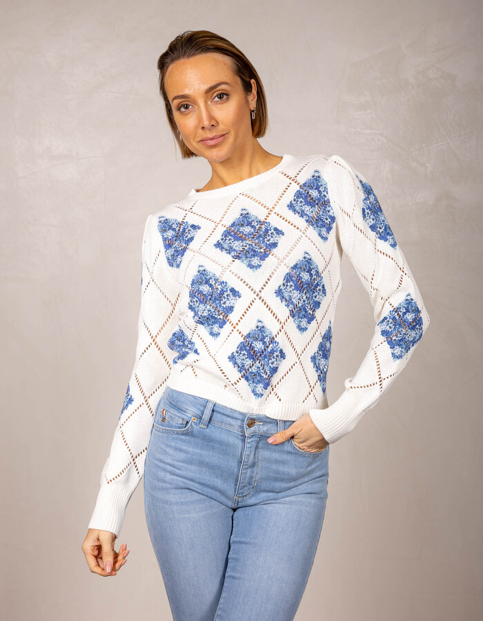 Twinset lange mouw pull wit