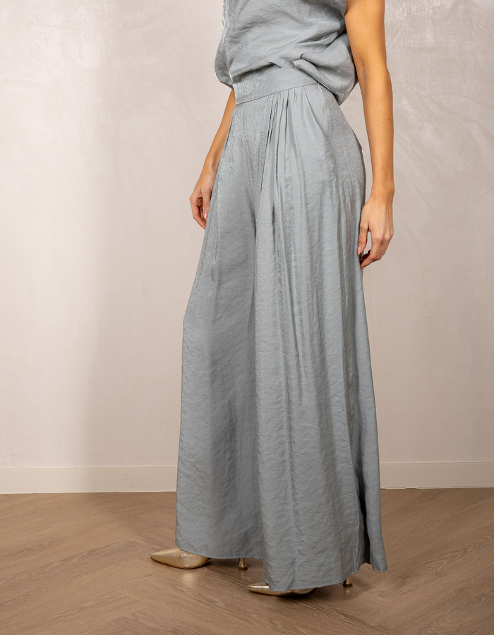 Nxi By Oni Onik geklede broek groen