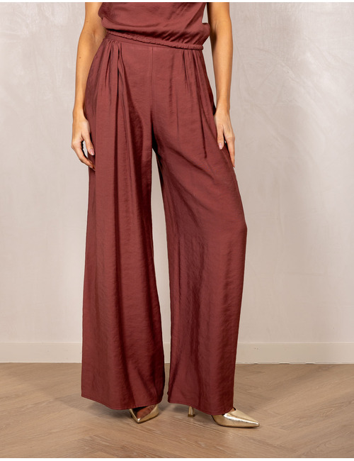 Nxi By Oni Onik geklede broek bordeaux