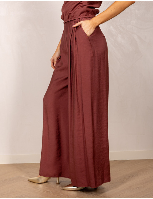 Nxi By Oni Onik geklede broek bordeaux