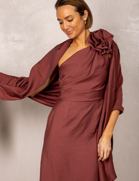 Nxi By Oni Onik sjaal bordeaux