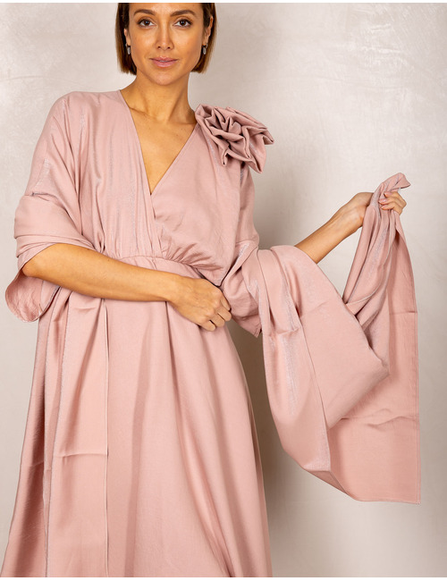 Sjaal met elegante glansdoek