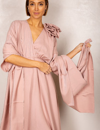 Sjaal met elegante glansdoek