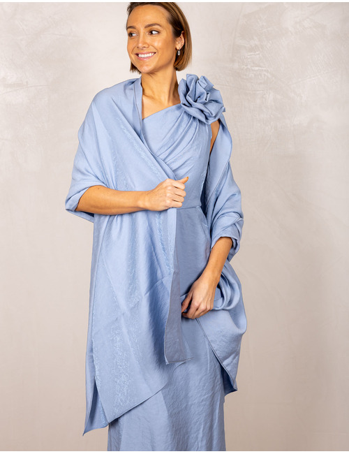 Sjaal met elegante glansdoek