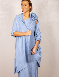 Sjaal met elegante glansdoek