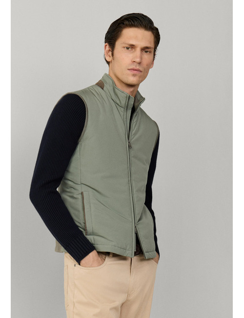 Windsor gilet in stone green