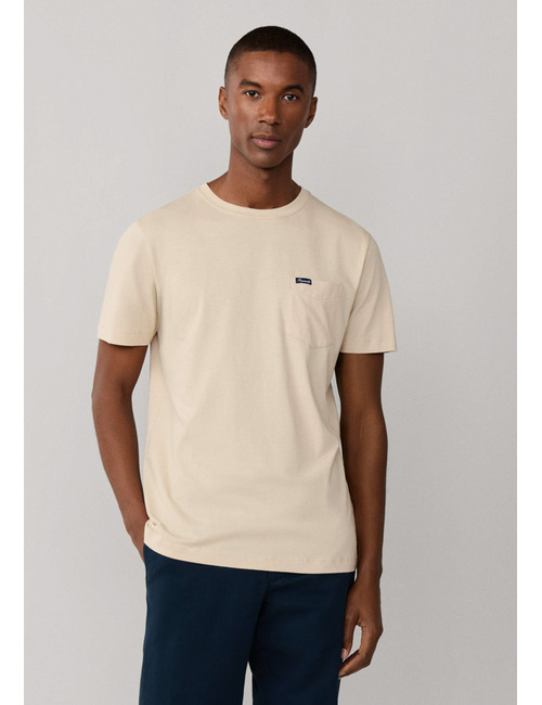 T-shirt met borstzak en regular fit