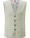 CG Plum slim fit gilet zonder revers – lichtgroen