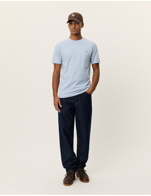Norregaard contrast T-shirt in blue fog