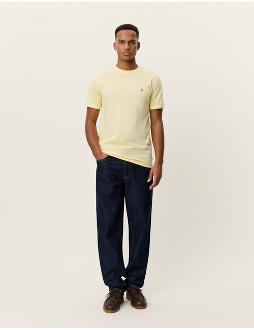 Norregaard contrast T-shirt in pale banana yellow