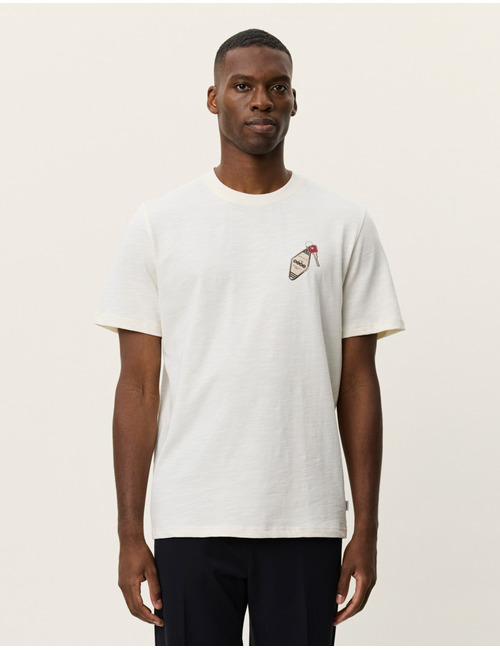 Ben Troy T-shirt in light ivory