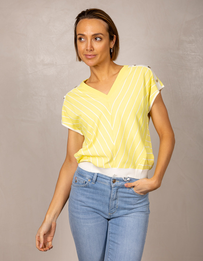 Liu Jo t-shirt korte mouw geel