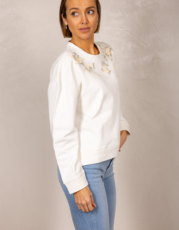 Twinset lange mouw sweater ecru