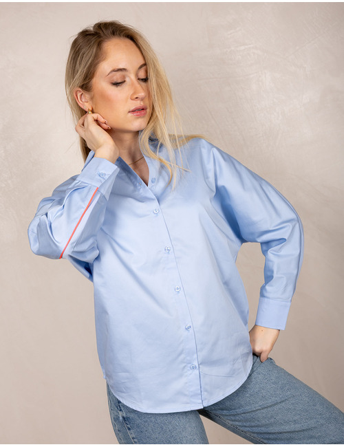 Lalotti lange mouw bloes blauw