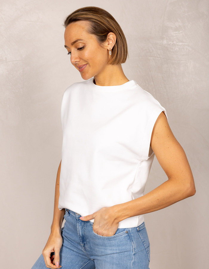 Senso gilet zonder mouw ecru