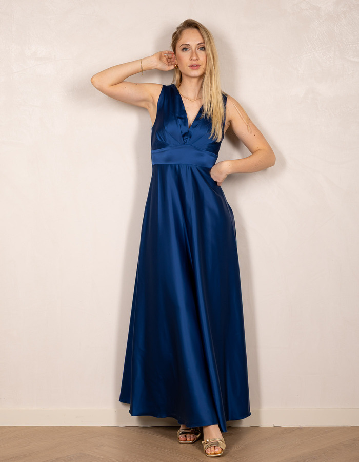 Rinascimento lang kleed blauw