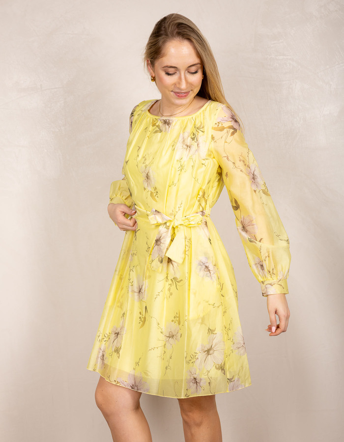 Rinascimento kort kleed geel