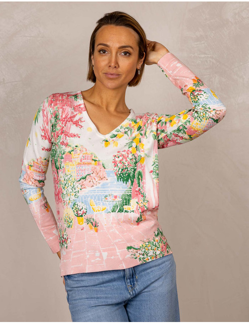 Leo & Ugo lange mouw pull multicolor