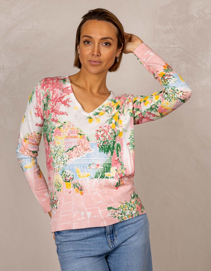 Leo & Ugo lange mouw pull multicolor